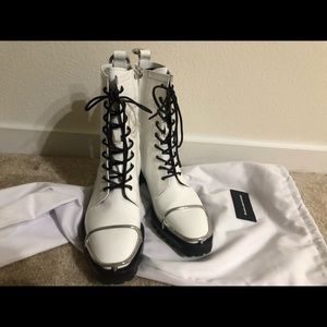 alexander wang white boot. New. Without box